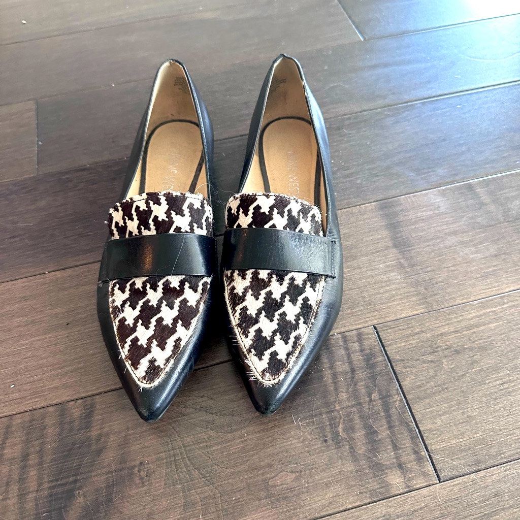 Nine West Houndstooth Flats